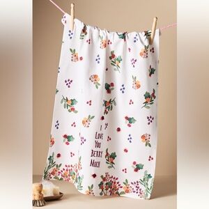 Anthropologie Floral Kitchen Towel